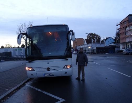 Unser Busdirigent ist abfahrtbereit